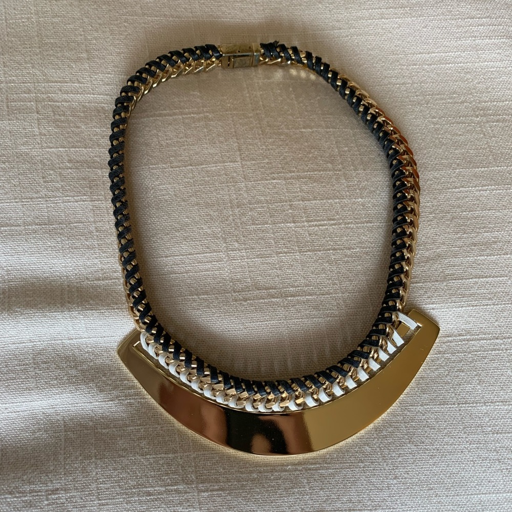 Trina Turk Leather Wrap Necklace
